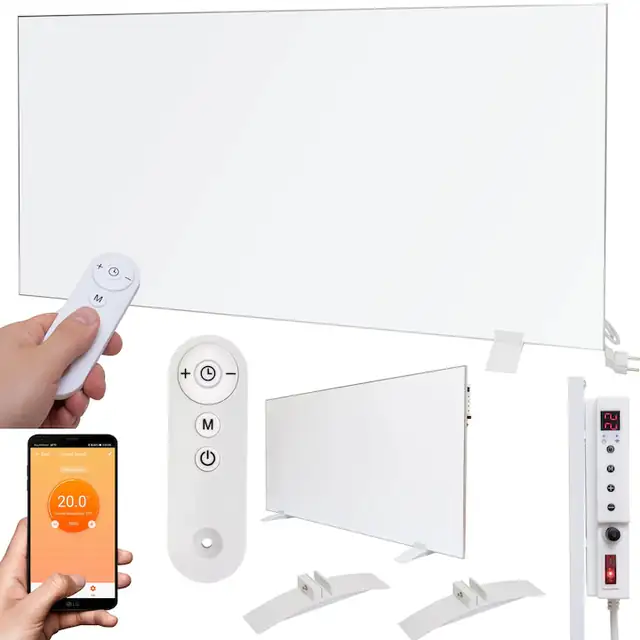 Panou radiant electric ZLARO IR 900W WiFi alb 70x120cm slim