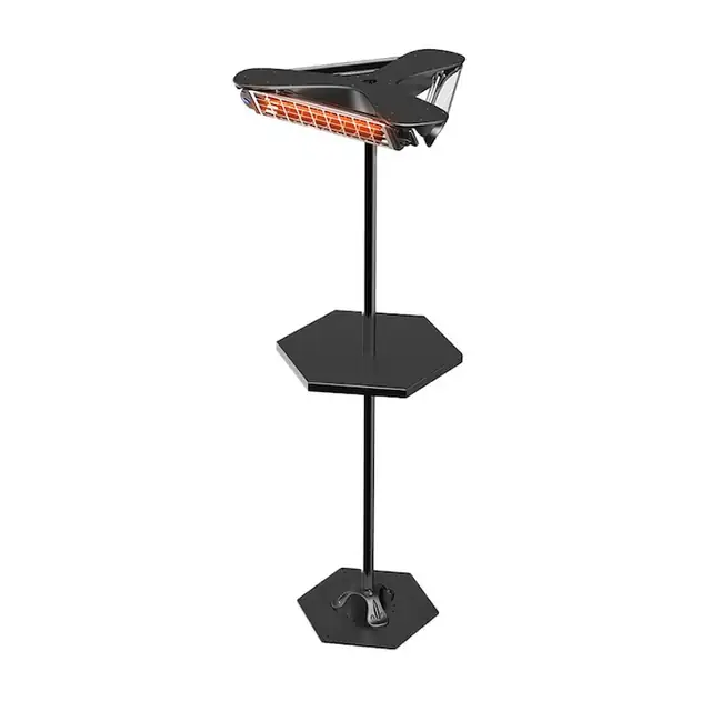 Incalzitor radiant electric pentru terasa MO-EL Girosole IR-A 3 x 1200 W cu stalp si masuta