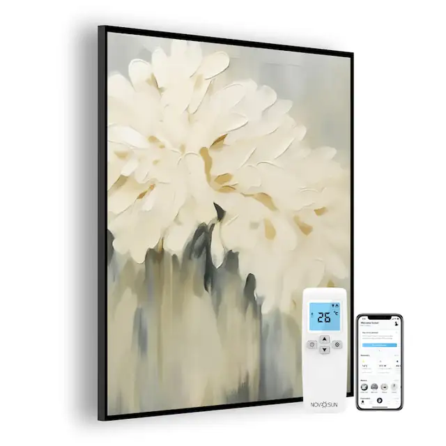 Panou radiant NovoSun ART 1100W - Bloom cu Termostat Smart WiFi