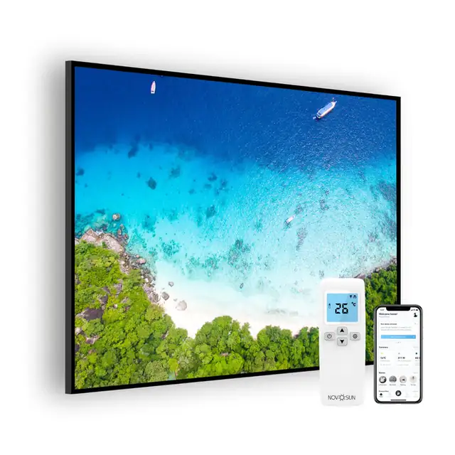 Panou radiant NovoSun ART 900W - Beach cu Termostat Smart WiFi