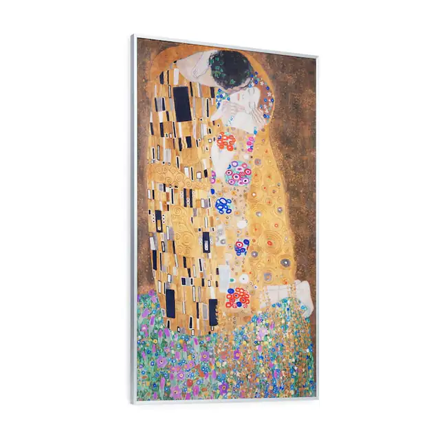 Incalzitor cu infrarosu Klarstein Wonderwall Air Art Kuss, 101x60 cm, 600 W, montat pe perete, telecomanda