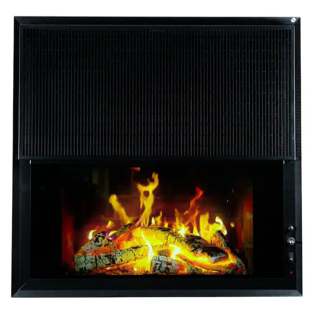 Panou Radiant cu Aspect Semineu si Proiectie Flacara LCD - Design Modern, 1700W