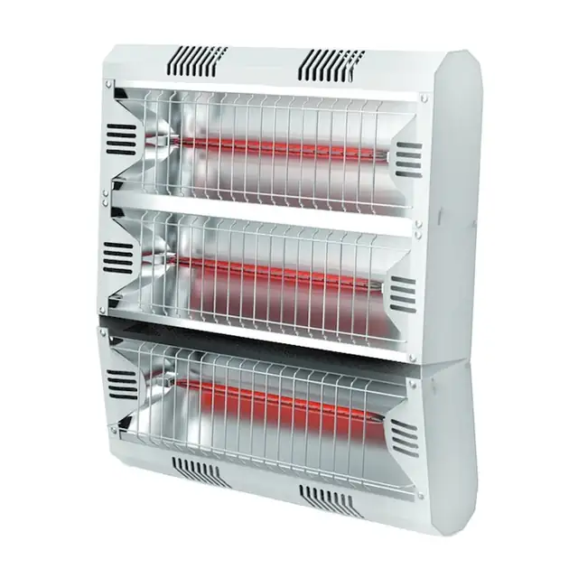 Incalzitor radiant electric pentru terasa MO-EL Hathor Low Glare White IR-A 3 x 2000 W