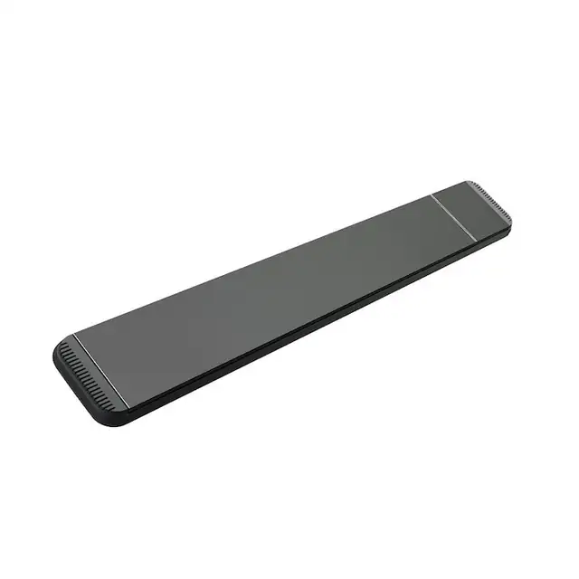 Incalzitor radiant electric pentru terasa MO-EL Hot-Top IR-C 2400 W negru cu regulator si telecomanda