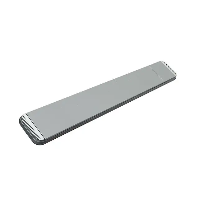 Incalzitor radiant electric pentru terasa MO-EL Hot-Top IR-C 1350 W argintiu cu regulator si telecomanda