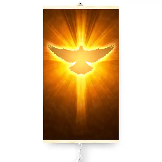 Panou radiant infrarosu Trio model Holy Spirit/Dove, 430W, 0,9kg, termostat 2 trepte, 100cm x 60cm