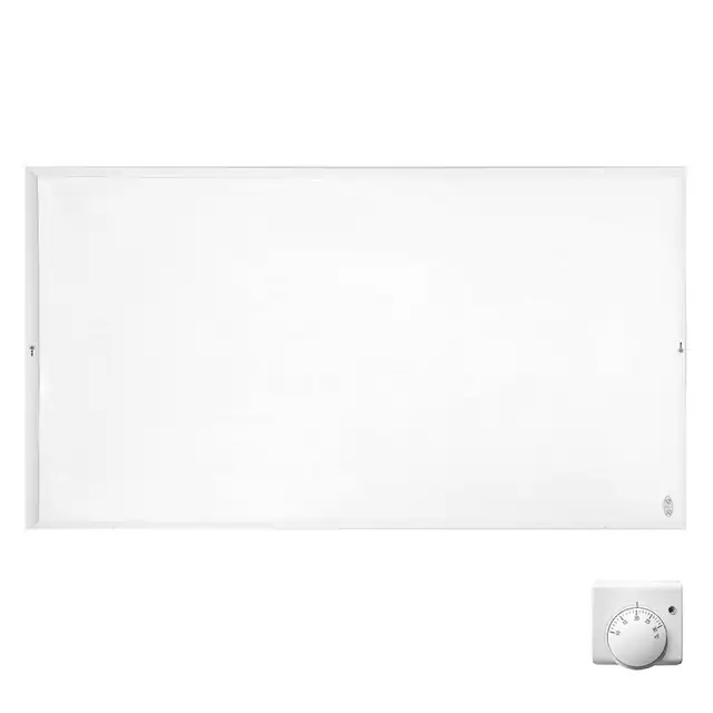 Panou radiant ElectricSun 720W, cu infrarosu, cu termostat, sistem de incalzire electric, TÜV GS, Alb