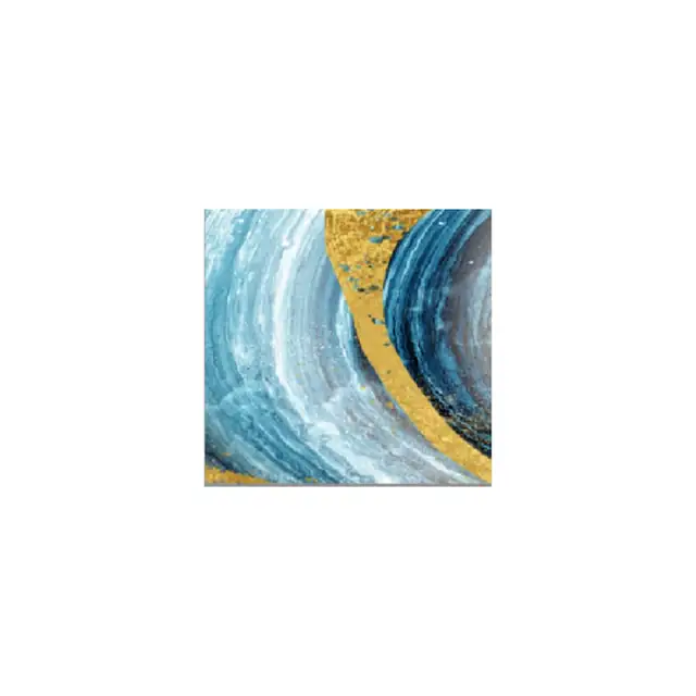 Panou Radiant Ceramic cu Infarosu, Tip Tablou, Telecomanda, WI-FI, Termostat, Model Abstract Blue2 - 500W 10MP– ArtHeat Safecare