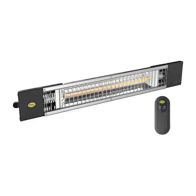 Incalzitor radiant electric pentru terasa MO-EL Petalo IR-B 1200 W cu stecher, cablu si telecomanda
