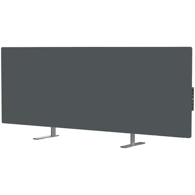 Convector electric de podea/perete AENO AGH0005S, Ecran LED, 700 W, Wi-Fi, Infrarosu, Gri