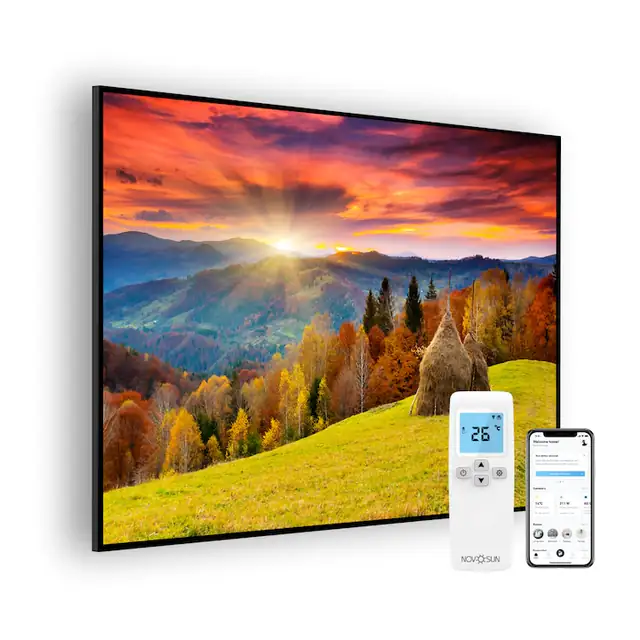Panou radiant premium NovoSun Art 450W - Mountain cu Termostat WiFi