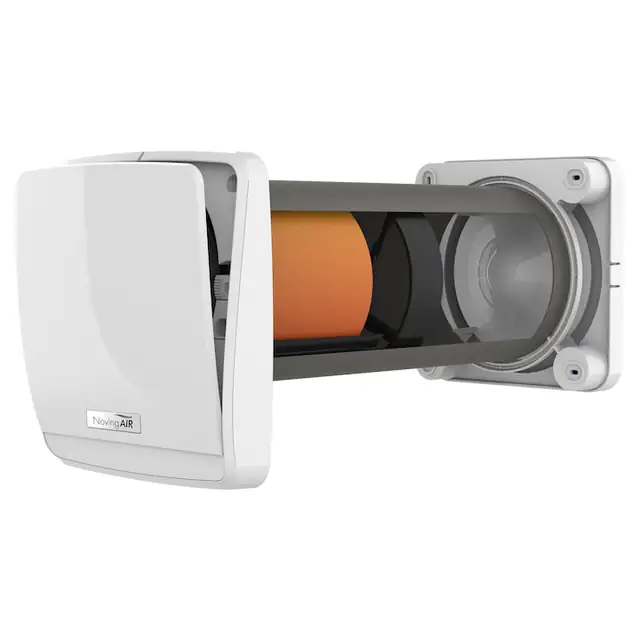 Recuperator de caldura descentralizat NovingAIR Phantom EVO Active 160, ventilatie cu recuperare, 90 m³/h, senzor umiditate si lumina, ceramic non-absorbant, telecomanda TC inclusa