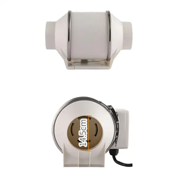 Ventilator de evacuare HF-150P, eficient, zgomot redus, dimensiuni standard, plastic