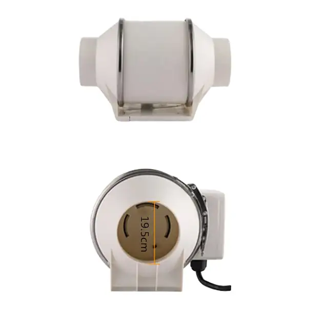 Ventilator de evacuare, HF-200P, eficienta in ventilatie, zgomot redus, dimensiuni standard