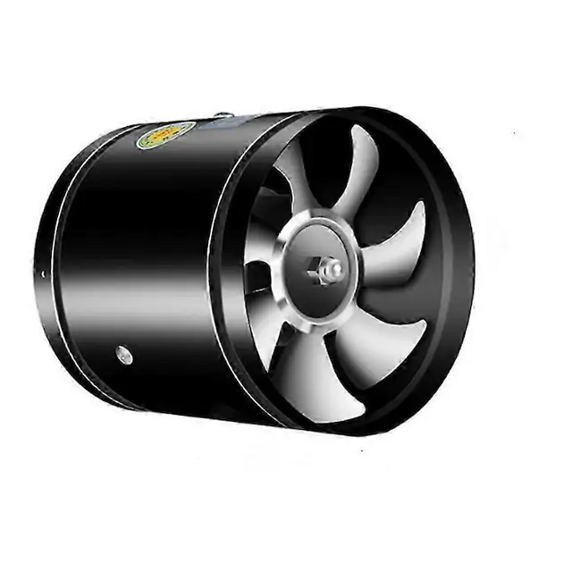 Ventilator de evacuare multifunctional 200mm, negru, 80W, set complet de instalare