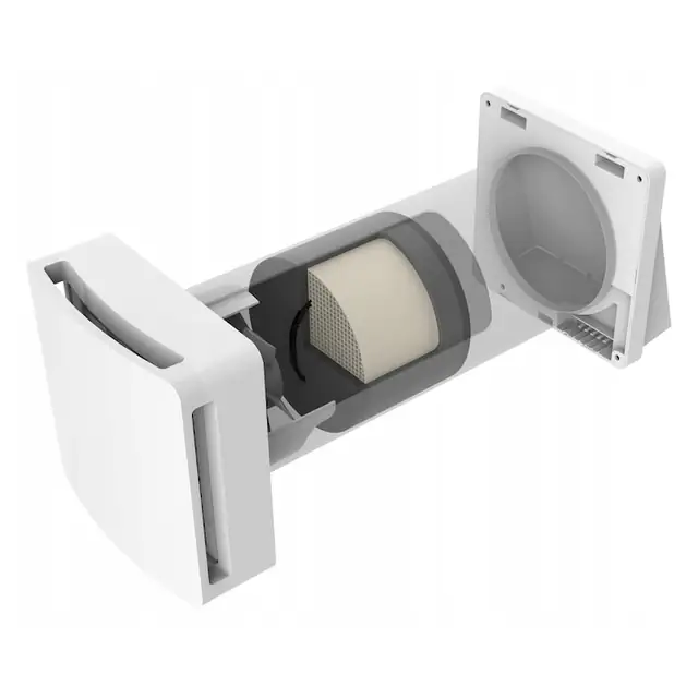 Recuperator de perete compact REQU2 + telecomanda 100 30m3/h senzor de umiditate