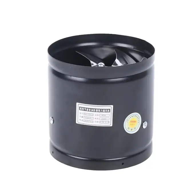 Ventilator de evacuare, 600m/h, functionare silentioasa, negru, 16x16x16cm