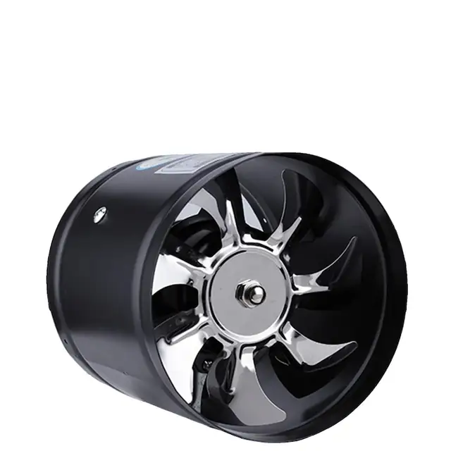 Ventilator de evacuare, design compact, functionare silentioasa, negru, 15cm, 220V