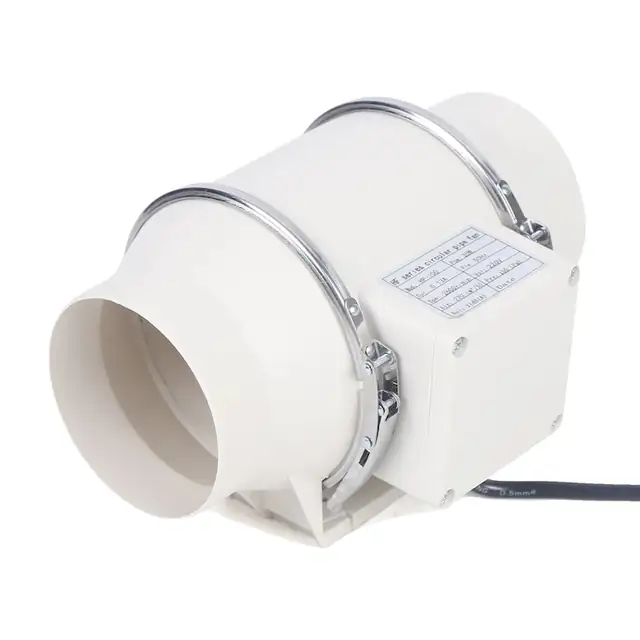 Ventilator de evacuare, performanta ridicata, functionare silentioasa, alb, dimensiuni compacte