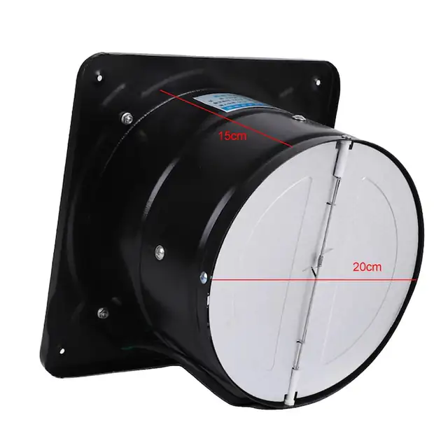 Ventilator de evacuare, 850 m/h, functionare silentioasa, negru, 80W, 20cm