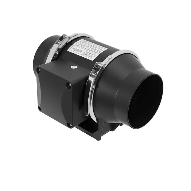 Ventilator de evacuare, performanta ridicata, functionare silentioasa, negru, dimensiuni standard
