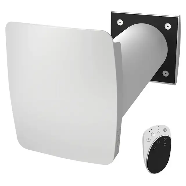 Recuperator de perete KERS+ 25, 100mm, 25m3/h, cu pilot, senzor de umiditate, Wi-Fi