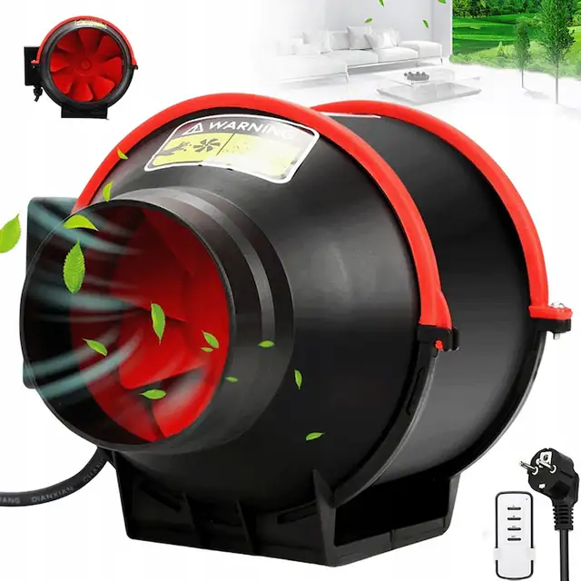 Ventilator de evacuare BEDEE 310m3/h, silentios, cu telecomanda, IP44
