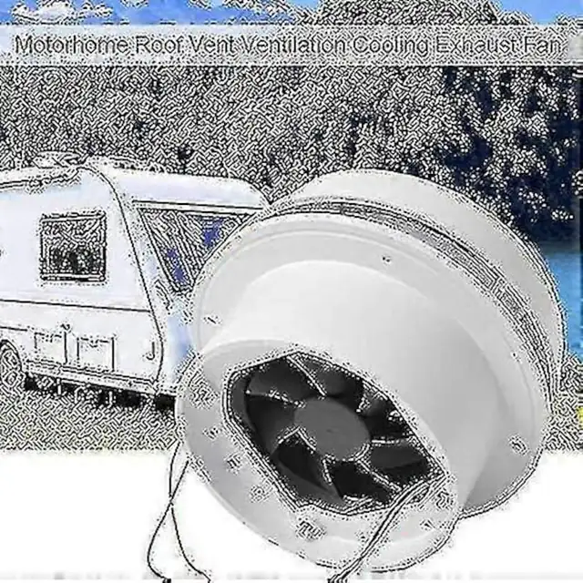 Ventilator de evacuare silentios 12V pentru acoperis, dimensiuni 145x103mm, montare 45x140mm