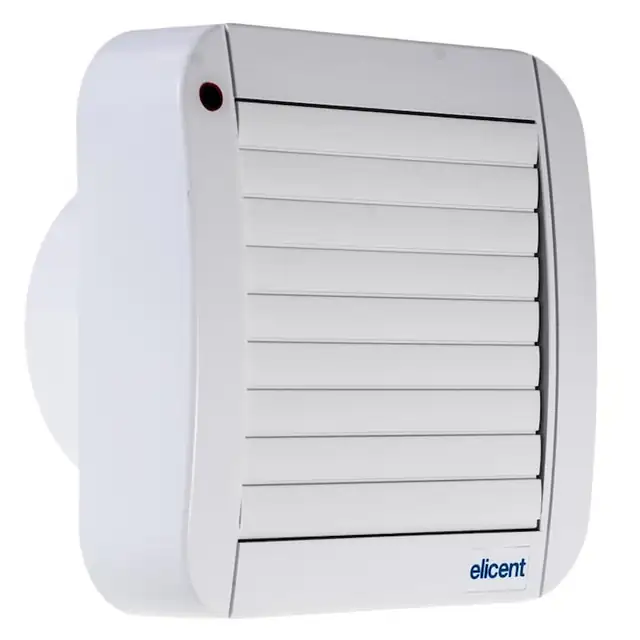 Ventilator baie de fereastra/perete ELICENT ECOLINE 100 A, Garantie 5 ani, Jaluzele automate, Motor long life 30000 h, Fabricatie Italia, Debit 90mc/h