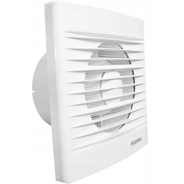 Ventilator baie, Dospel, 100mm, alb, higrostat, timer, clapeta antiretur, silentios, plasa insecte, Rico, economisire energie, aer sanatos, eficient