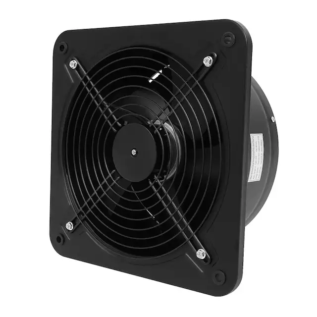 Ventilator de evacuare, 150W, 2850 m/h, negru, dimensiune panou 350x350mm