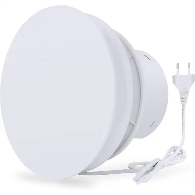 Ventilator de evacuare cu design modern pentru medii rezidentiale si comerciale, ventilatie silentioasa Mini ventilator de evacuare usor de 100 mm plug and play cu aplicatie larga pentru instalare pe perete si tavan
