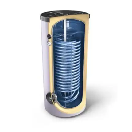 Boiler apa calda 160l cu serpentina marita pentru pompa de caldura