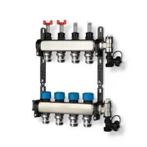 Distribuitor Inox Pres Block Italia cu debitmetre si mufe rapide- 3-13 circuite