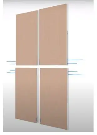 INFINITY S 200x120cm Panou radiant cu apa din gips carton si polistiren EPS pentru racire pasiva si incalzire in tavan sau pereti in sistem uscat