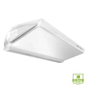 Perdea de aer cu motor tip invertor, model cu ventilatie, rezistenta electrica sau apa