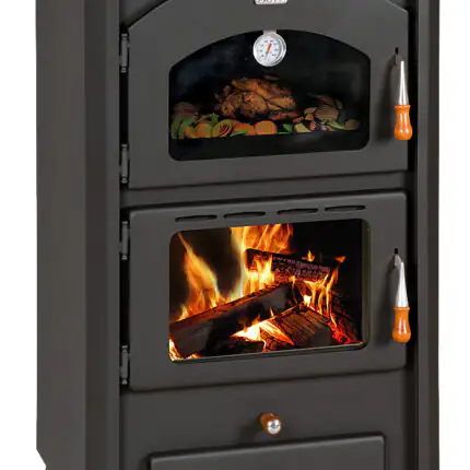 Semineu pe lemne cu cuptor si plita de gatit model FG R – 14kW