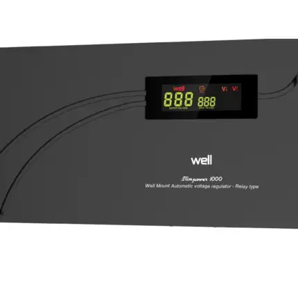 Stabilizator automat de tensiune cu releu 1000VA de perete -slim