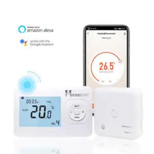 Termostat de ambient cu internet WiFI HomeFort fara fir pentru centrala termica