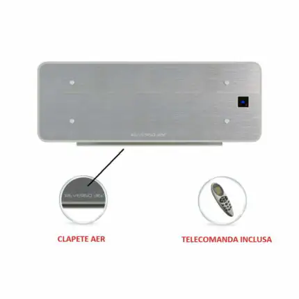 Ventiloconvector REVERSO 2.8 kW premium de perete ultra slim